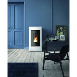 Pelletofen 'Vega' Stahl/Naturstein 10,5 kW