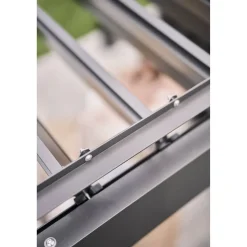 Pergola dunkelgrau metallic 6 x 3,5 m