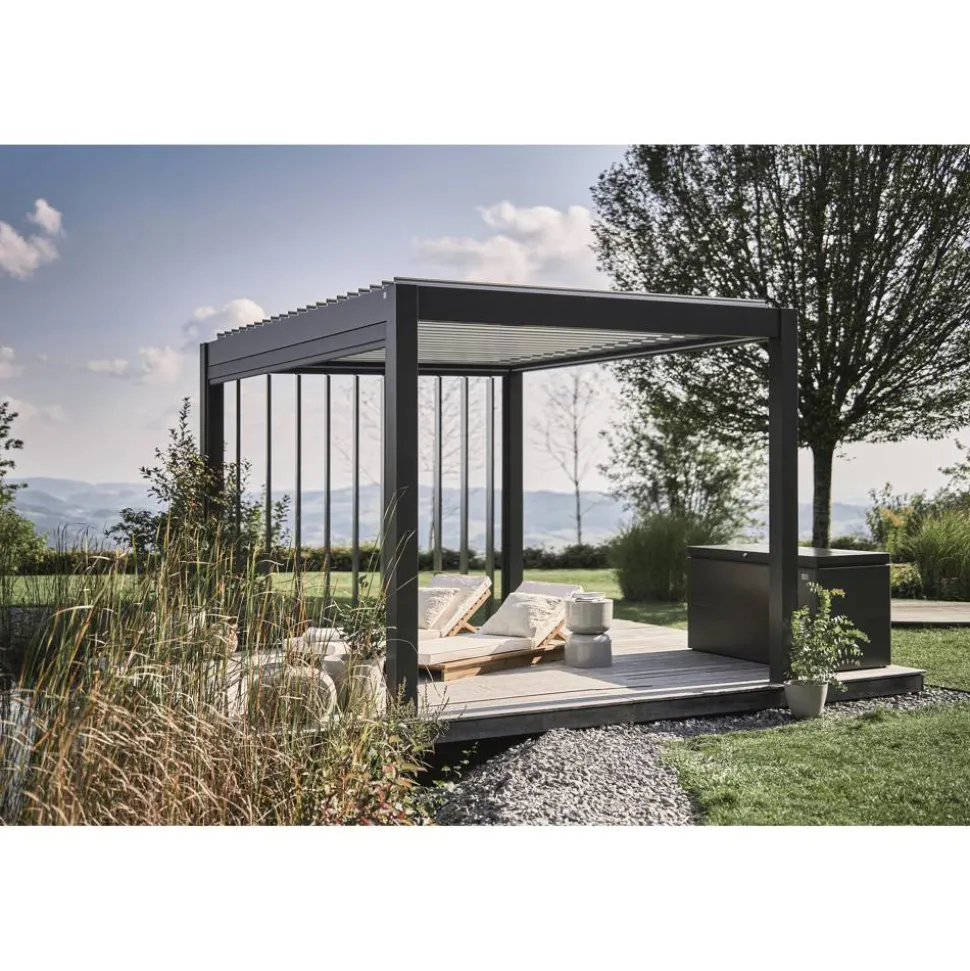 Pergola Gr. 4 x 3 dunkelgrau 404,5 x 312 cm