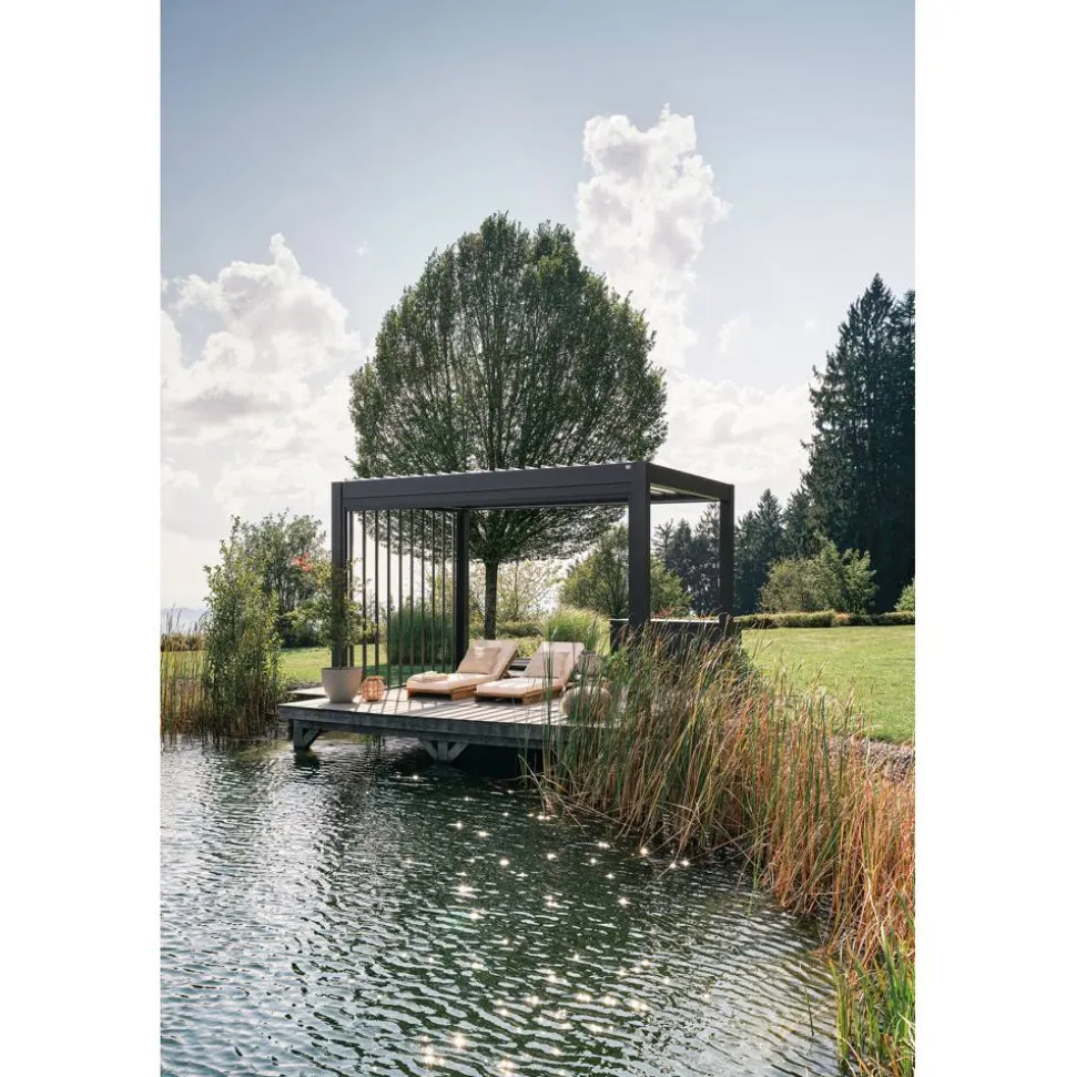 Pergola Gr. 4 x 3 dunkelgrau 404,5 x 312 cm