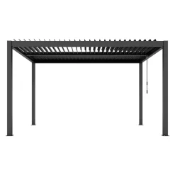 Pergola 'Shade' dunkelgrau 395 x 230 x 290 cm