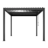 Pergola 'Shade' dunkelgrau 296 x 230 x 290 cm