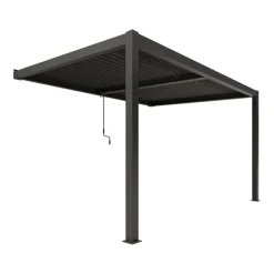 Pergola 'Shade' dunkelgrau 395,8 x 230 x 298,8 cm