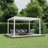 Pergola 'Shade' weiß 395 x 230 x 290 cm
