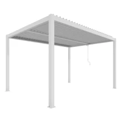 Pergola 'Shade' weiß 395 x 230 x 290 cm