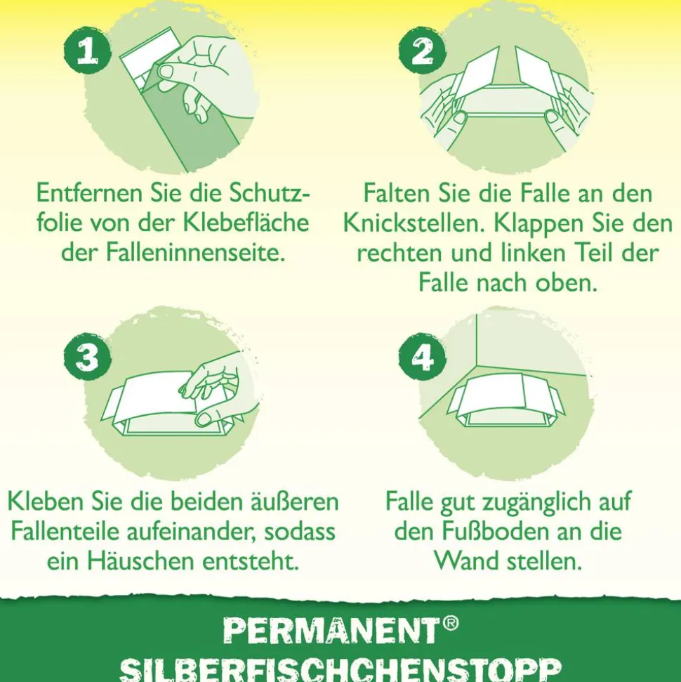 Permanent Silberfischchenstopp 3 Stück