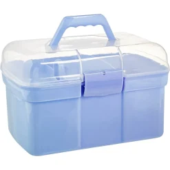 Pferde-Putzbox für Kinder Kunststoff violett 9-tlg.