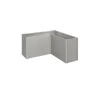 Pflanzbeet 'Belvedere MAXI L150' quarzgrau-metallic 152 x 152 x 77 cm