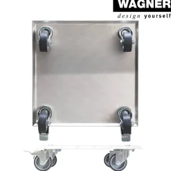 Pflanzenroller 'Alaska GH 7004' Alu-Riffelblech aluminiumfarben 28 x 28 cm