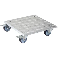 Pflanzenroller 'Alaska GH 7004' Alu-Riffelblech aluminiumfarben 28 x 28 cm