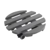 Pflanzenroller Ø 30 cm grau Kiefernholz