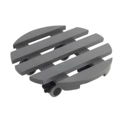 Pflanzenroller Ø 30 cm grau Kiefernholz