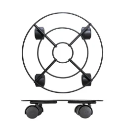 Pflanzenroller 'Draht' schwarz Ø 30 cm