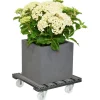 Pflanzenroller WPC anthrazit 38,5 x 38,5 cm