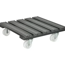 Pflanzenroller WPC anthrazit 38,5 x 38,5 cm