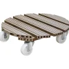 Pflanzenroller WPC taupe Ø 38,5 cm