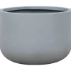 Pflanzgefäß 'Palomo' Polyfibre Betonoptik grau rund Ø 40 x 28,5 cm