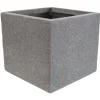 Pflanzwürfel 'Bosavi' Fiberglas grau 001 35x32cm