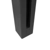 Pfosten 'Mix-it' Steckzaun Aluminium anthrazit 7 x 7 x 240 cm