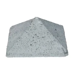 Pfostenkappe 'Standard' 11 x 11 cm grau