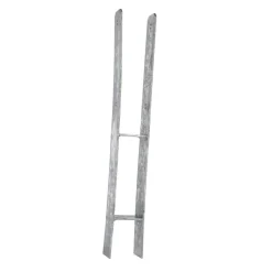 Pfostenträger silberfarben 71 x 600 x 60 x 5 mm