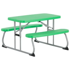 Picknickgarnitur für Kinder grün 83 x 90 x 54 cm