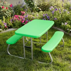 Picknickgarnitur für Kinder grün 83 x 90 x 54 cm