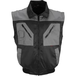 Pilotenjacke schwarz/grau Gr. L
