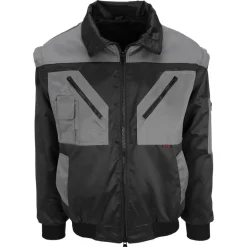 Pilotenjacke schwarz/grau Gr. L