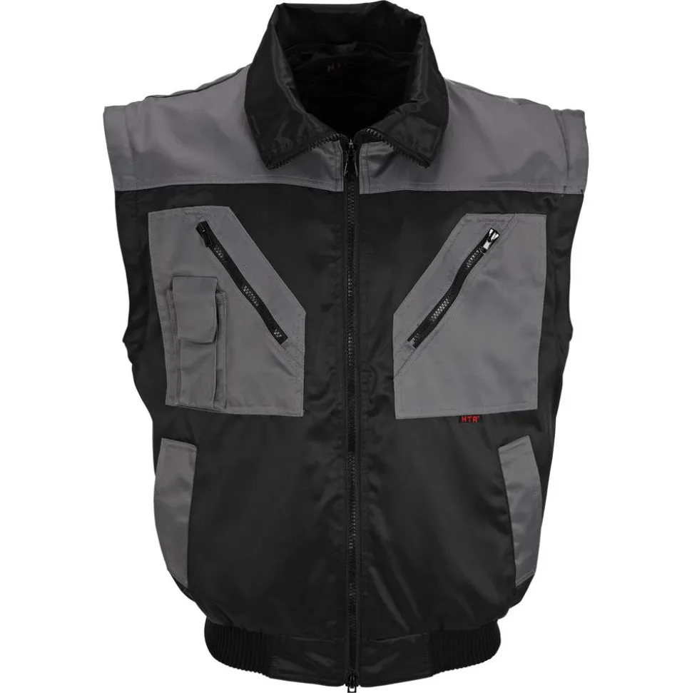 Pilotenjacke schwarz/grau Gr. M