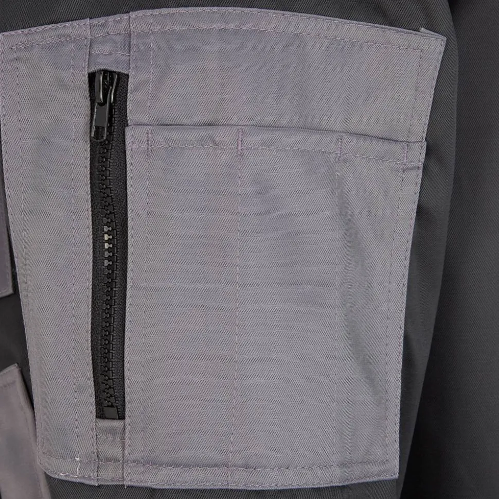 Pilotenjacke schwarz/grau Gr. M