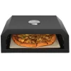 Pizzaaufsatz 'Neapel' Stahl schwarz pulverbeschichtet 40 x 15 x 35 cm