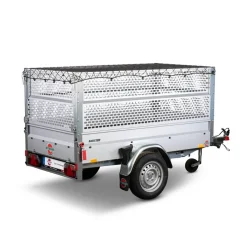 PKW-Anhänger 'Basic Plus 750' ungebremst 750 kg mit Gitteraufsatz und Kippdeichsel
