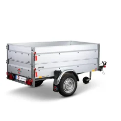PKW-Anhänger 'Basic Plus 750' ungebremst 750 kg mit Bordwandaufsatz und Kippdeichsel