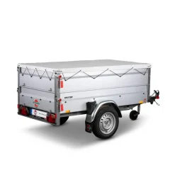 PKW-Anhänger 'Basic Plus 750' ungebremst 750 kg mit Bordwandaufsatz und Kippdeichsel