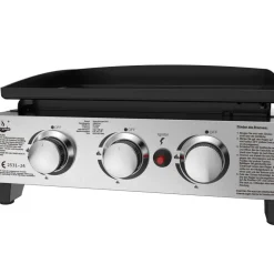 Plancha-Gasgrill 'Austin III' schwarz 50,5 x 24 x 46 cm