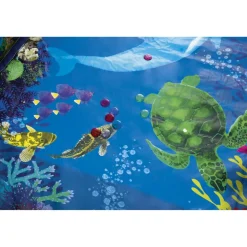 Planschbecken 'Family Pool 3D Undersea Adventure' blau 262 x 175 x 51 cm