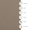 Plissee 'Concept' taupe 90 x 130 cm