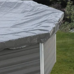 Pool-Abdeckplane 'Winterabdeckung' grau 664 x 386 cm