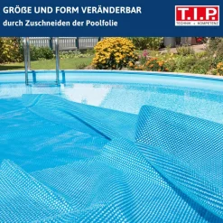 Poolabdeckung Solarfolie 732 x 366 cm blau
