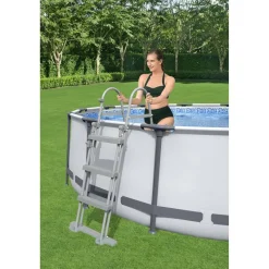Pool-Übersteigleiter 'Flowclear' 3-Stufig, 107 cm