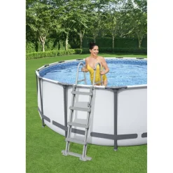 Pool-Übersteigleiter 'Flowclear' 4-Stufig, 122 cm