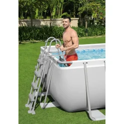 Pool-Übersteigleiter 'Flowclear' 4-Stufig, 122 cm