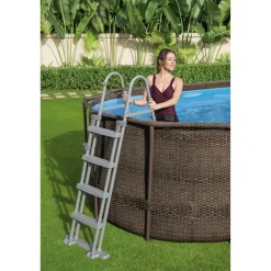 Pool-Übersteigleiter 'Flowclear' 4-Stufig, 122 cm