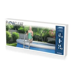Pool-Übersteigleiter 'Flowclear' 4-Stufig, 122 cm