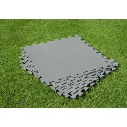 Pool-Bodenschutzmatten 'Flowclear' grau 50 x 50 cm 9 Stück