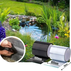 Poolflicken Reparatur-Klebeband transparent 150 x 10 cm