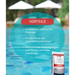 Poolmeersalz 0,5 - 4,0 mm 25 kg