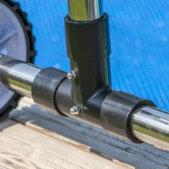 Pool-Planenaufroller grau bis 5,5 m