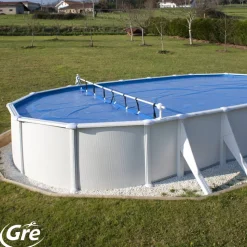 Pool-Planenaufroller weiß bis 6 m